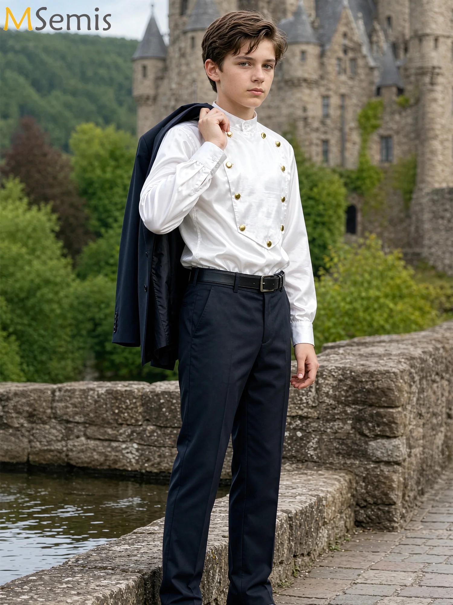 Tops - Boys Vintage Renaissance Shirt Long Sleeve