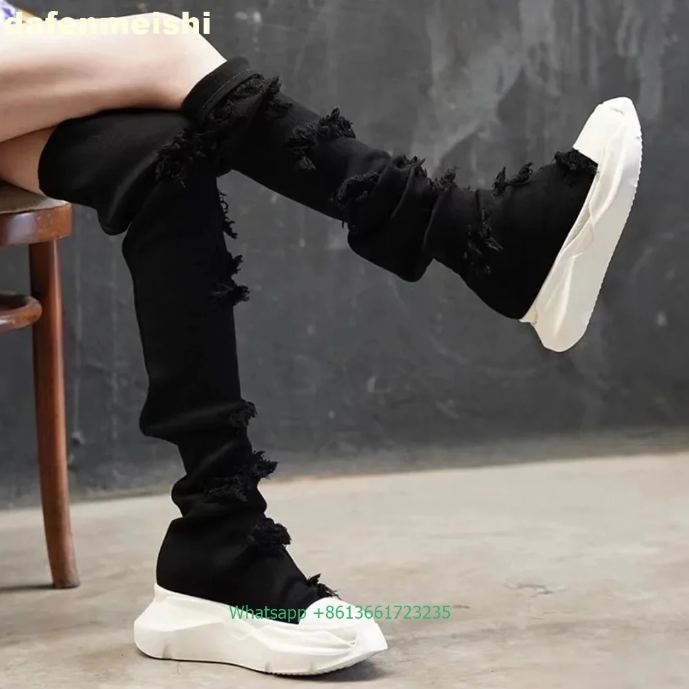 Women's Black Denim Over-The-K - Jeans ulasan dan harga