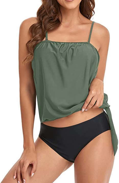 Women's High Waist Bikini Crop - Tops ulasan dan harga