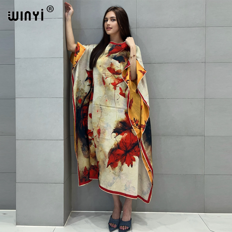 WINYI Beach Dress High Quality - Boho Summer Beach Maxi Dress ulasan dan harga