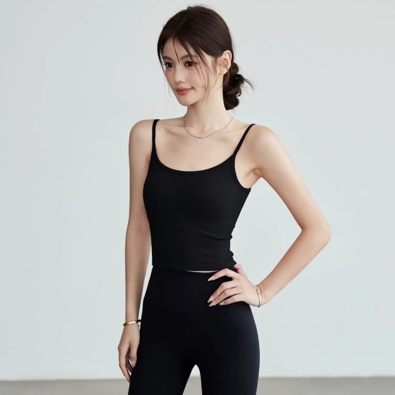 Women Seamless Ribbed Yoga Cam - Seamless Ribbed Workout Tank Top ulasan dan harga